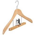 Formed hanger made of beechwood