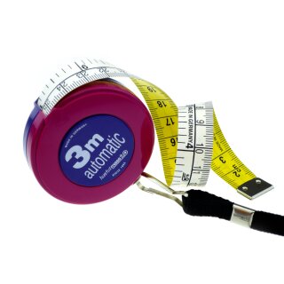 Pocket Roller Tape Measure Hobby (cm/inch) 300 cm