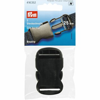 Prym Clip buckle plastic 25 mm black (1 pc)