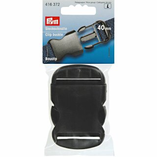Prym Clip buckle plastic 40 mm black (1 pc)