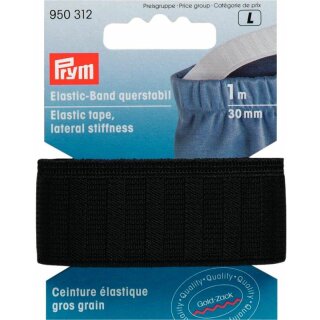 Prym Elastic Tape lateral stiffness 30 mm black (1 m)