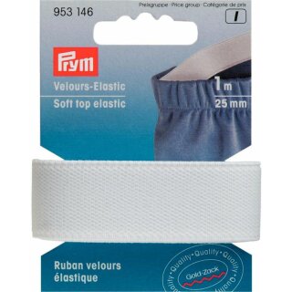 Prym Soft top elastic 25 mm white (1 m)