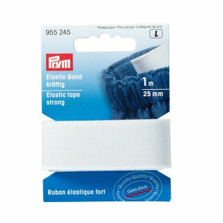 Prym Elastic tape strong 25 mm white (1 m)