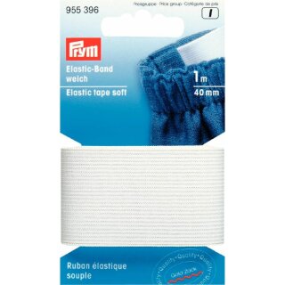Prym Elastic tape soft 40 mm white (1 m)