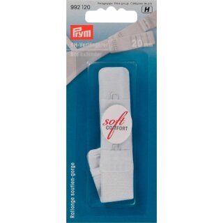 Prym Rallonge attache de soutien-gorge 20 mm 3 x 1 crochets blanc (1 pce)