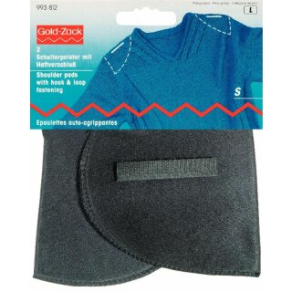 Prym Shoulder pads Set-in with hook and loop fastening black S (2 pcs)