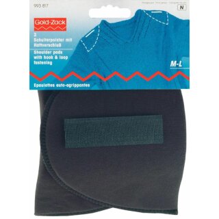 Prym Shoulder pads Set-in with hook and loop fastening black M - L (2 pcs)