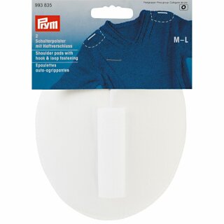 Prym Shoulder pads Raglan with hook and loop fastening white M - L (2 pcs)