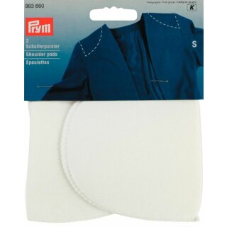Prym Shoulder pads Set-in without hook and loop fastening white S (2 pcs)