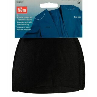 Prym Shoulder pads Raglan / Set-in with strap fastening black one size (2 pcs)