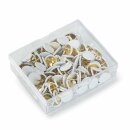 Prym Drawing Pins mild steel with celluloid cap white (130 pcs)
