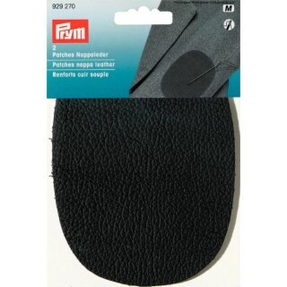 Prym Patches nappa leather for sewing on 10 x 14 cm black (2 pcs)