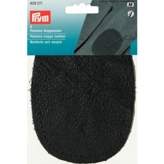 Prym Patches nappa leather for sewing on 10 x 14 cm dark grey (2 pcs)