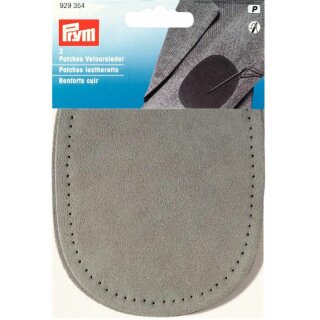 Prym Patches leatherette sew-on 10 x 14 cm grey (2 pcs)