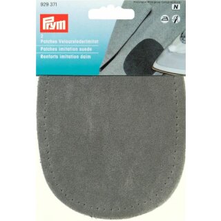 Prym Patches imitation suede iron-on 10 x 14 cm medium grey (2 pcs)