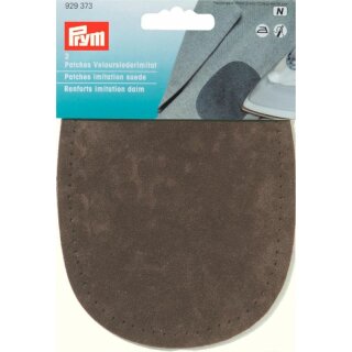 Prym Patches imitation suede iron-on 10 x 14 cm dark brown (2 pcs)