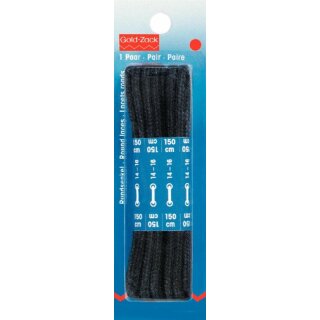 Prym Cord laces 5 x 1500 mm black (1 pair)