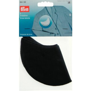 Prym Dress Shields Size S black 100 % Cotton (2 pcs)