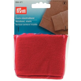 Prym Bordure-ceinture tricotée élastique à coudre rouge (1 pce)