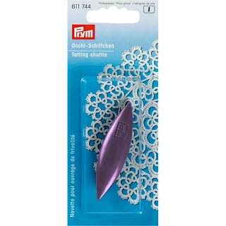 Prym Navette pour ouvrages de frivolité 6,5 cm couleurs assorties (1 pce)