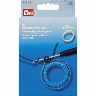 Prym Crochet Rings plastic round Ø 39 mm (30 pcs)