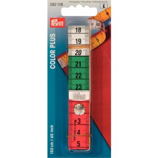 Prym Tape Measure Color Plus with press fastener 150 cm 60 inch (1 pc)