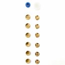 Prym Cover Buttons brass 11 mm silver col (7 pcs)