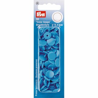Prym Non-sew ColorSnaps 12.4 mm steel blue (30 pcs)
