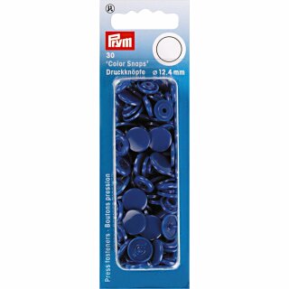 Prym Non-sew ColorSnaps 12.4 mm royal blue (30 pcs)