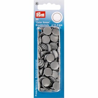 Prym Boutons pression ColorSnaps 12,4 mm gris argent (30 pce)