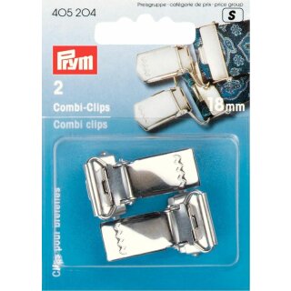 Prym Combi-Clips Stahl 18 mm argentofarbig (2 pezzi)