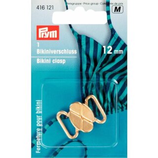 Prym Bikini and belt clasp cloverleaf metal 12 mm gold col (1 pc)