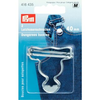 Prym Dungarees buckles brass 40 mm silver col (2 pcs)
