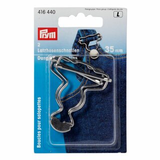 Prym Dungarees buckles brass 35 mm silver col (2 pcs)