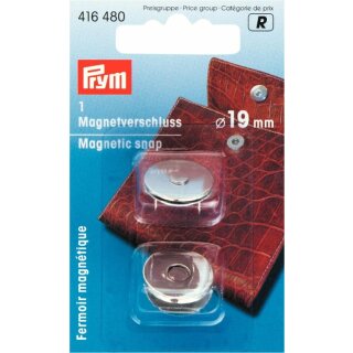 Prym Fermoir magnétique 19 mm argent (1 pce)