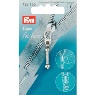 Prym Fashion Zipper pullers Club metal silver col (1 pc)