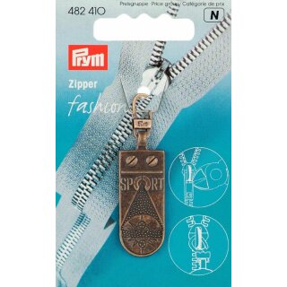 Prym Tirette Fashion-Zipper Sportstar laiton antique (1 pce)