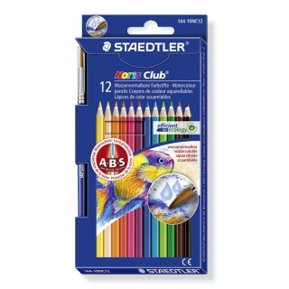 Staedtler Noris Club® aquarell 144 10 (box with 12 sorted colors inkl. Pinsel)