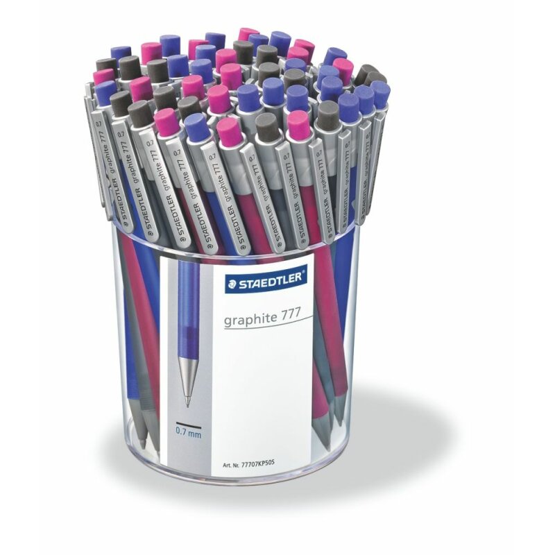 STAEDTLER Druckbleistift Graphite 777 – 0,5 Mm – Magenta – Einzelstift Mit B-Mine