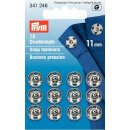 Prym Sew-On Snap Fasteners Brass 11 mm silver col (12 pcs)