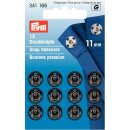 Prym Sew-On Snap Fasteners Brass 11 mm black (12 pcs)