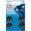 Prym Sew-On Snap Fasteners Brass 17 mm black (12 pcs)