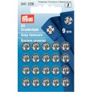 Prym Sew-On Snap Fasteners Brass 9 mm black (12 pcs)