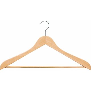 Shaped hangers angulated with bar (45 cm/16 mm) miit Rutschfestem Steg & Rockeinschnitten