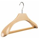 Strong shaped hangers with wide shoulder/white 45 cm