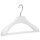 Strong shaped hangers with wide shoulder/white 45 cm