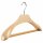 Strong shaped hangers with wide shoulder/ beech wood nature 45 cm