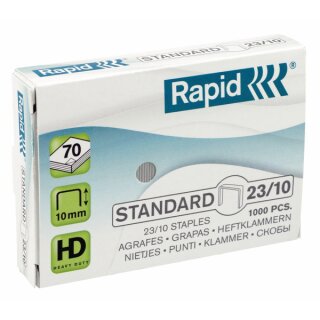 Rapid Staples Standard 23/10mm 1M G