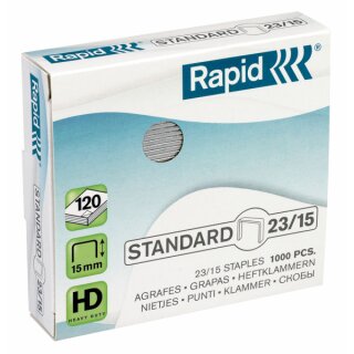 Rapid Staples Standard 23/15mm 1M G