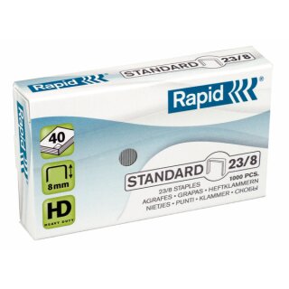 Rapid Staples Standard 23/8mm 1M G